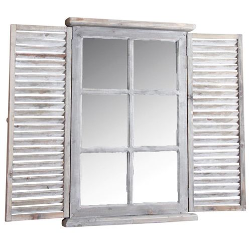 Miroir en bois teinté vieilli Taille 2