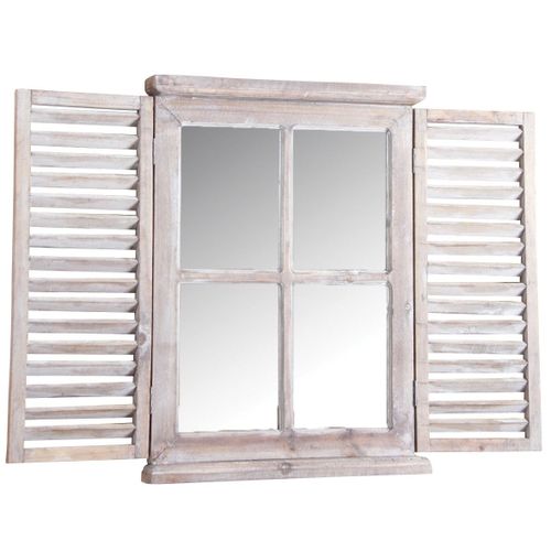 Miroir en bois teinté vieilli Taille 1