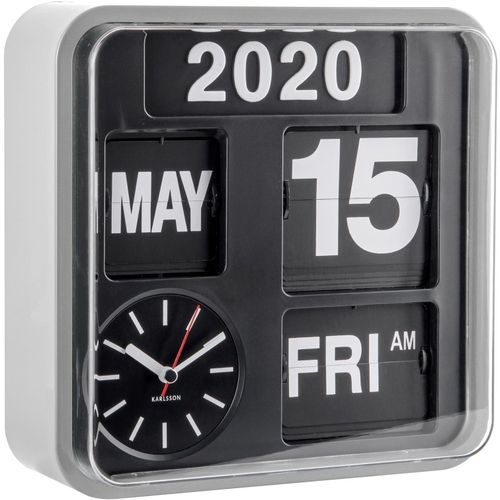 Horloge en plastique Mini Flip 24.5 cm Chrome