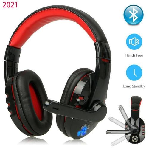 Casque de Gaming professionnel sans fil avec micro pour PS4 PS5 ordinateur de jeu stéréo basse pour PC portable 2021