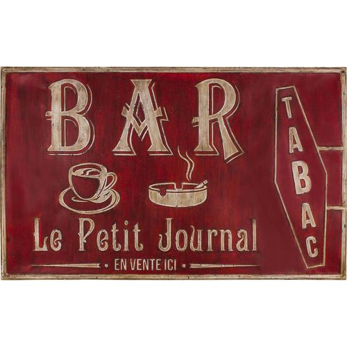 Grande plaque vintage en fer 122,5 x 74 cm Bar tabac