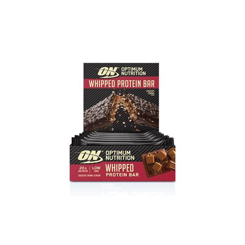 Boîte Whipped Protein (10x60g)|Choco Caramel| Barres Protéinées|Optimum Nutrition 