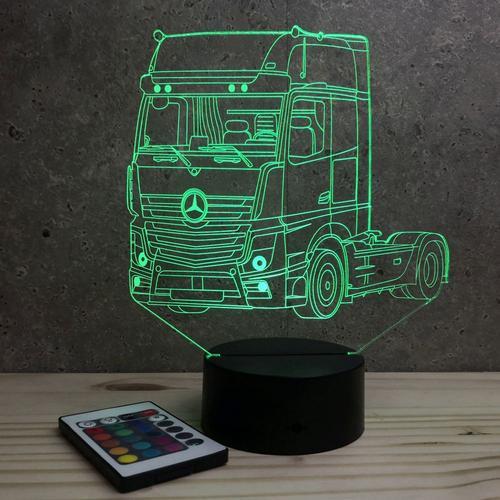 Lampe de chevet veilleuse Camion Mercedes Actros - avec télécommande -  Cadeau anniversaire surprise Collection Déco