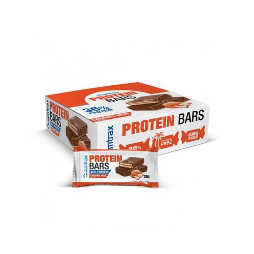 Boîte De Protein Bar (32x35g)|Caramel| Barres Protéinées|Quamtrax 