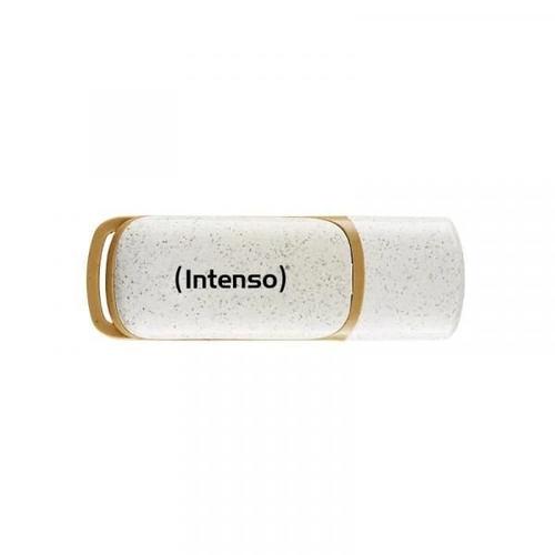 Intenso Green Line - Clé USB - 64 Go - USB 3.2 Gen 1 - beige/marron