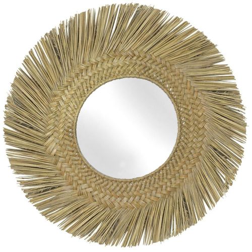 Miroir en jonc teinté 70 cm