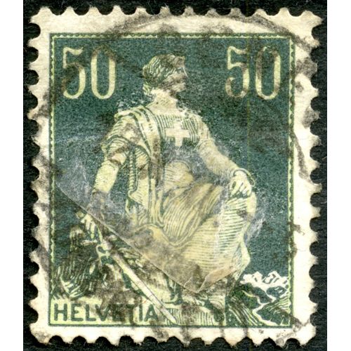 Timbre Oblitéré Helvetia 50