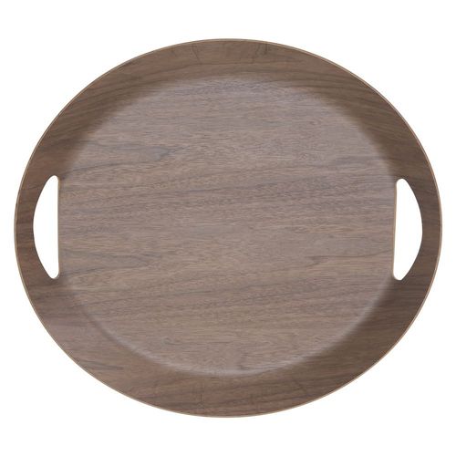 Plateau Ovale Brun 46 Cm En Bois