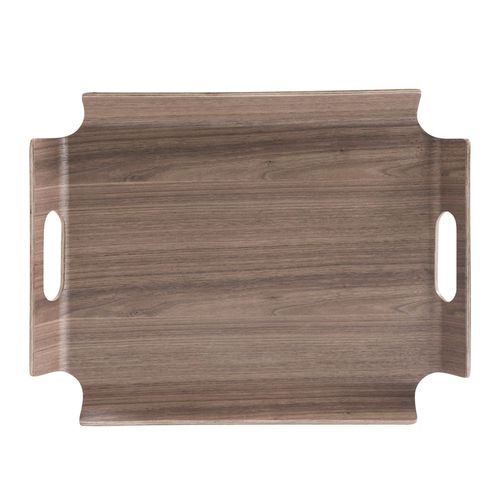 Plateau Rectangle 44.5 X 33.5 Cm No Angle Brun
