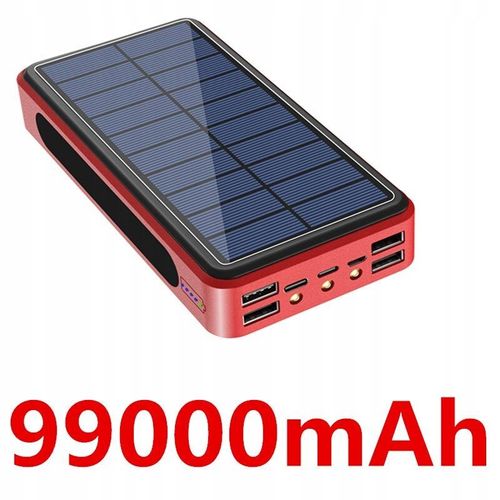Chargeur Portable Batterie,Powerbank Rouge 50000mah 1 Pcs.