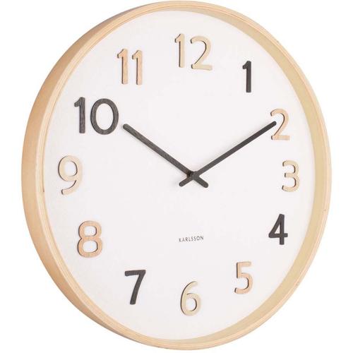 Horloge ronde en bois Pure 40 cm