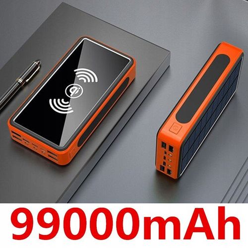 Chargeur Portable Batterie,Powerbank Orange 50000mah 1 Pcs.