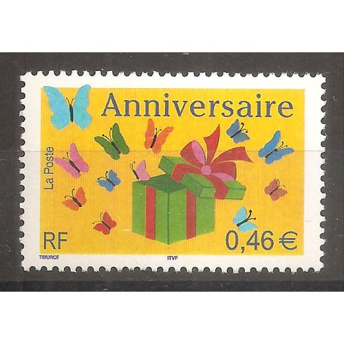 3480 (2002) Timbre Pour Anniversaire N** (Cote 1e) (0885)