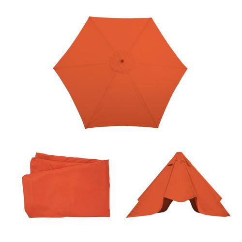 Housse De Rechange Pour Parasol Florida, Housse De Rechange Pour Parasol, Ø 3m Polyester 6 Baleines   Terracotta