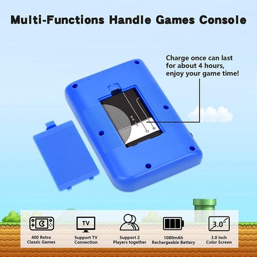 bleu)retro Fc Console De Jeux, 3.0 Console De Jeu Portable Pour