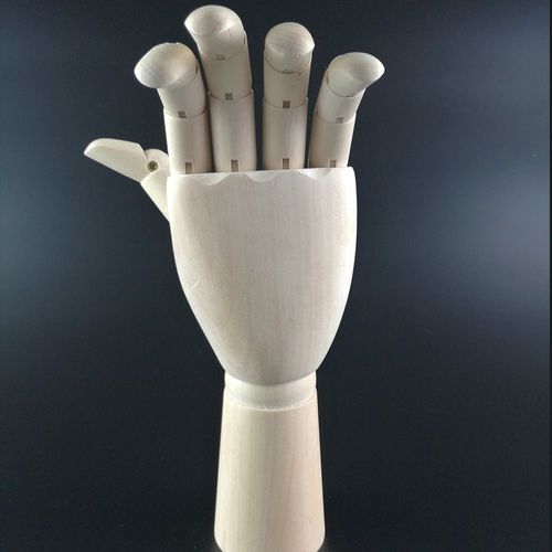 Modèle d'artiste main droite/gauche articulé, 20cm, Sculpture en bois, Mannequin, dessin en bois, fournitures d'art