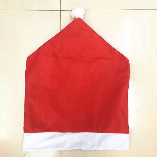 Couverture Arrière De Chaise De Chapeau De Noël, Ornement Non Tissé, Accessoires De Bureau D'art