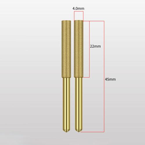 Jeu de têtes de meule cylindrique revêtues de diamants, affûteuse de tronçonneuse, foret rond, outils de sculpture abrasifs