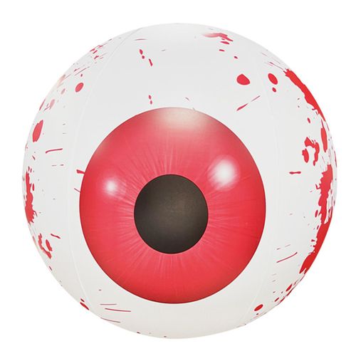 Balles rebondissantes lumineuses d'halloween, 24 pouces, LED, Simulation de globes oculaires, gonflage rapide, lueur dans la nuit, horreur pour intérieur et extérieur