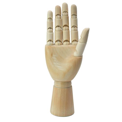 Modèle de main en bois, peinture d'artiste, Mannequin articulé, poupée Flexible, dessin, Sculpture en bois