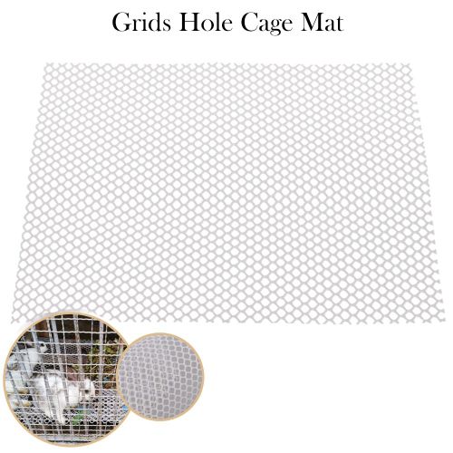 Tapis De Cage En Plastique Pour Animaux De Compagnie, Propre, Hamster, Lapin, Tapis Détachable, Grilles, Trous, Patins Antidérapants, Tapis De Cage Facile À Nettoyer