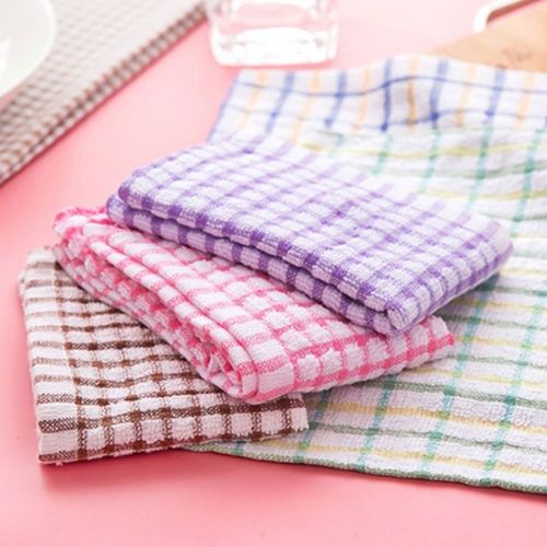 Serviette De Lavage En Coton, Chiffon De Cuisine, Grille, Absorbant L'huile, Livraison Aléatoire, Mouchoir