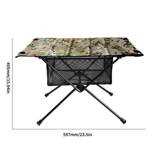 Table Pliante Portable En Alliage D'aluminium, Avec Poche En Filet, Pour Pique-Nique, Jardin, Camping, Barbecue