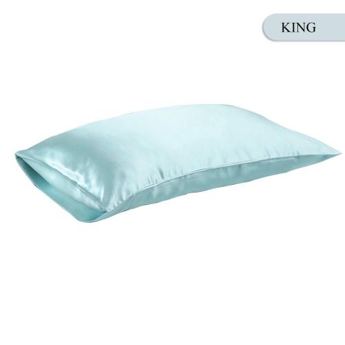 Housse De Coussin En Satin De Soie, Taie D'oreiller Simple Et Douce De Mûrier, Carré Confortable Pour La Maison, Décoration De Literie, Queen/King