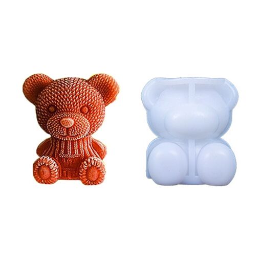Bekecidi Lot De 2 Moules à Bougies Silicone Hibou 3D - Fabrication Bougies Résine Savon Cire