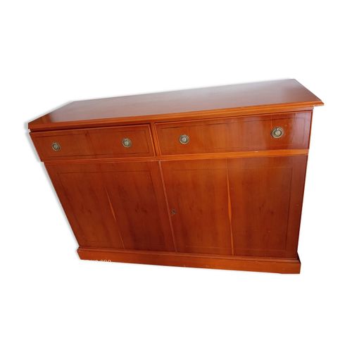 Buffet En Merisier 2 Tiroirs Et 2 Portes Avec Tagres  Laposintrieur Marron