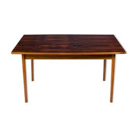 Table  Manger Extensible Danoise En Palissandre Annes 1960 Bois