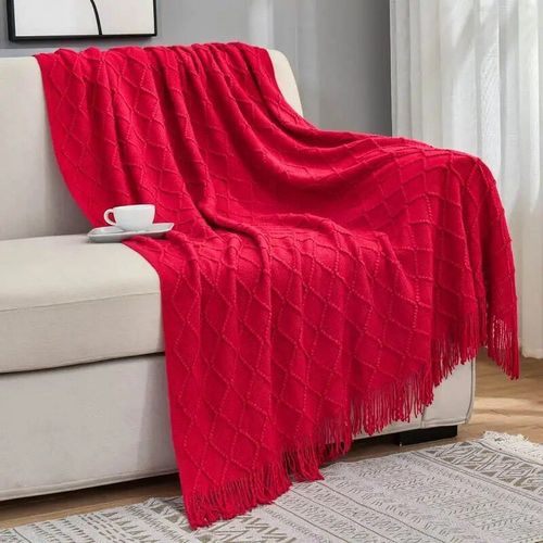 Bedchat-Chemin De Lit Moderne À Pampilles,Écharpes,Plaids Pour Pied De Lit,Queen King Size,Décoration De La Maison,Document Solide,1 Pièce