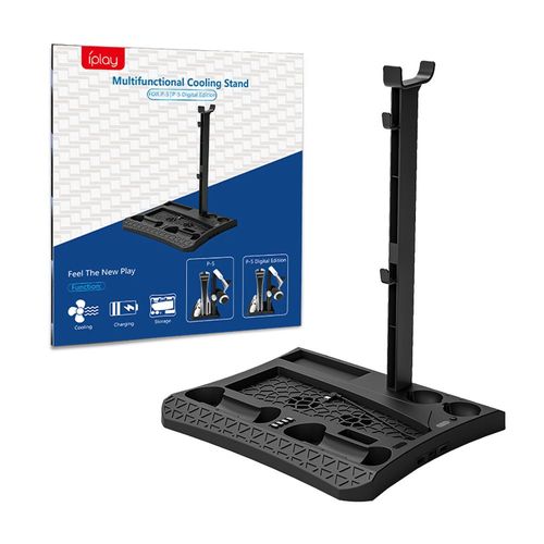 Base De Dissipation Thermique Hôte Ps5 Poignée Ps5 Charge Double Siège Poignée Psvr Double Charge Avec Écouteur Télécommande Support De Stockage