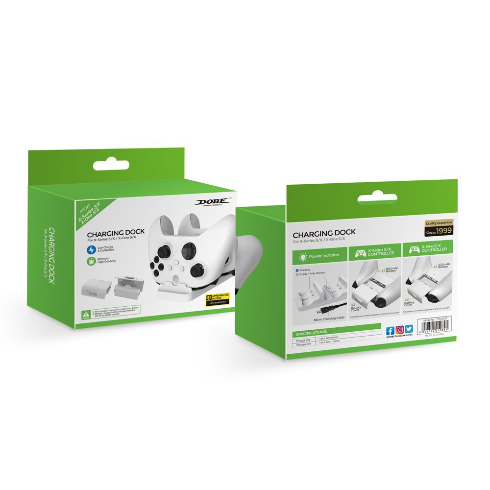 Manette Sans Fil Xbox Series X/S Dual Charge Slim/One X Dual... - 2