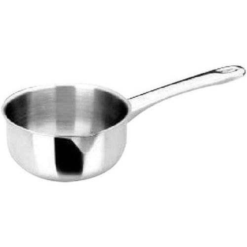Ibili Casserole Prisma Bombée Avec Bec Verseur Inox 18% Diam 10 Cm Argent