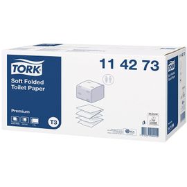 Tork Colis 30 Paquets Papier Toilette Premium Doux 2 Plis 252 Feuilles, Format 11 X 19 Cm Blanc 