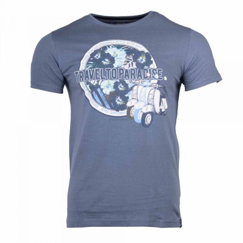 Tee Shirt Manches Courtes Imprime Coton Doux Paradise Margot Assor 24 Homme Blaggio