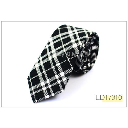 Couleur Ld17310 Brand Ties For Men 100% Cotton Mens Necktie Causal Narrow Plaid Tie For Man Bussines Corbatas Bridegroom Party Slim Neckties - Générique