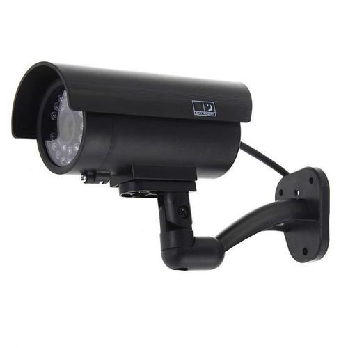 Factice Fausse Dummy Camera De Surveillance Cctv Cam Imitation Led Rouge Etanche Interieur-Exterieur Securite Maison Scb73