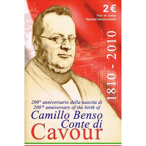 2 Euros Italie 2010: Comte De Cavour- Bu Coincard