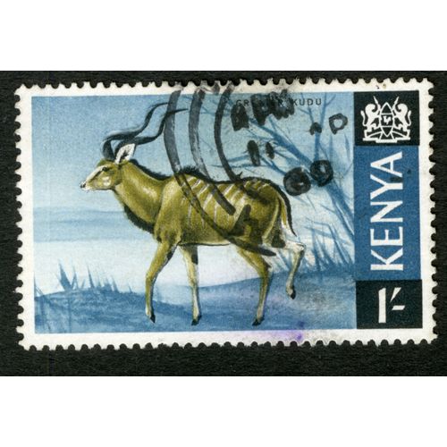 Timbre Oblitéré Greater Kudu,Kenya,1