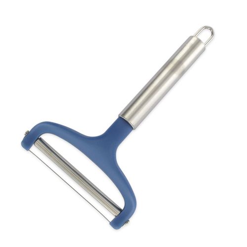 Fackelmann 670460 Coupe Tranche Fromage, Coupe Fromage, Trancheur À Fromage Manuel, Acier Inoxydable, Plastique, Bleu, 15 X 12,3 X 5,8 Cm