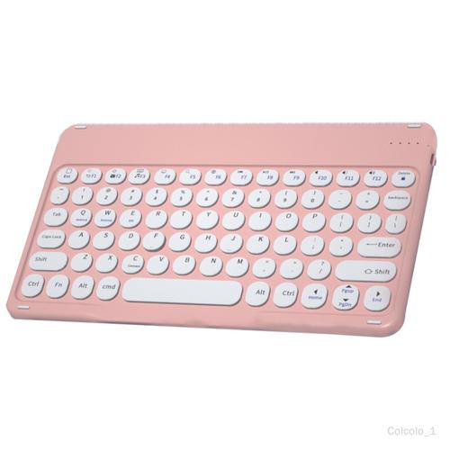 Clavier Mini Multi-Device -Clavier Slim pour avec Smartphones Windows activés Rose