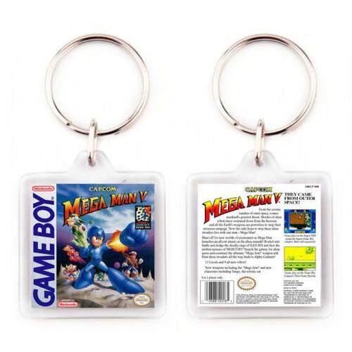 Porte-Clé En Plastique Mega Man V Game Boy Nintendo