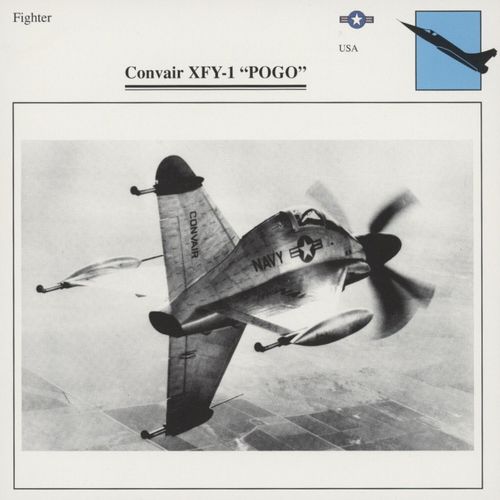 Fiche Avion Convair Xfy-1 Pogo