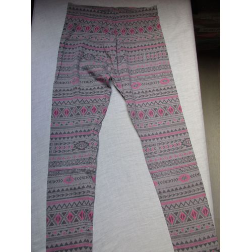 Legging Gris Et Rose, 12 Ans