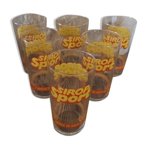 Lot De 6 Verres Sirop Sport Transparent