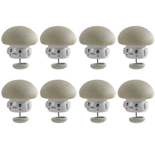 couleur D1 Gris Support de couette avec boucle, 8 pièces, accessoires de fixation, pinces de maison, attaches, couvertures, housse de couette Anti-course, Clip de drap de lit en forme de champignon