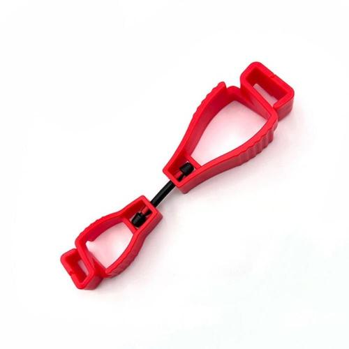 La couleur rouge Multifunctional Glove Clip Holder Hanger Guard Labor Work Clamp Grabber Catcher Safety Work Grabber Clip Tool Supplies