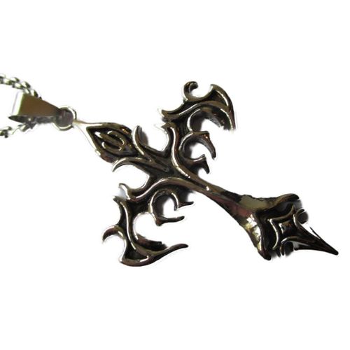 Pendentif Croix Inspiration Celtic 5x4 Cm Acier Chirurgical